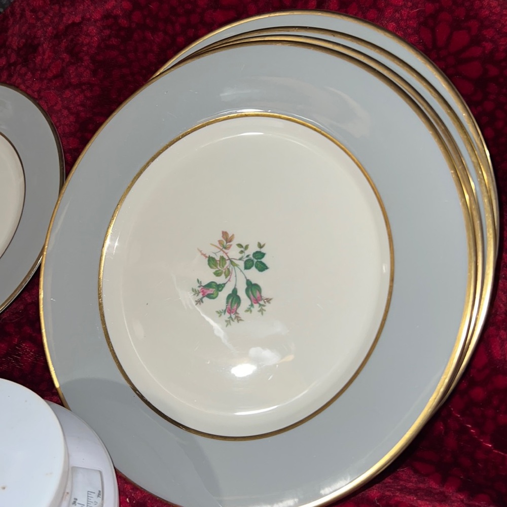 Vintage FLINTRIDGE CHINA SAN MARINO 8 piece 3/4" DINNER PLATES
